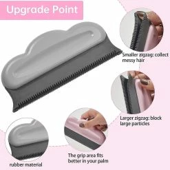 Unbranded Pet Hair Remover Brush 2 Piece Cat Dog Hair Remover Professional Comb Lint Remover Pour Canapé Meubles Tapis Vêtements Couvertures Car Bed S -nourriture pour chien boutique 745326422 max