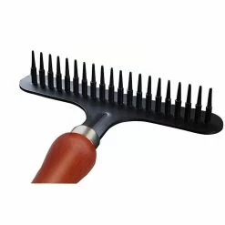 Initially Efficace Double Row Dog Rake Sous-poil Acier Inoxydable Poignée Légère Peigne Antidérapant Portable Dematting Ergonomique Pet I8s2 -nourriture pour chien boutique 745435090 max