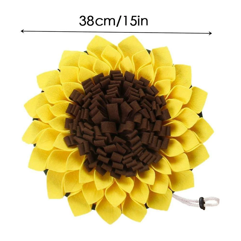 Initially Dog Sniff Mat Lavable Sunflower Dog Sniffing Toys Dog Mat Nasal Congestion Pad Brain Stimulation Toy Training Mat For Pets Nose 2 Initially Dog Sniff Mat Lavable Sunflower Dog Sniffing Toys Dog Mat Nasal Congestion Pad Brain Stimulation Toy Training Mat For Pets Nose – Image 2
