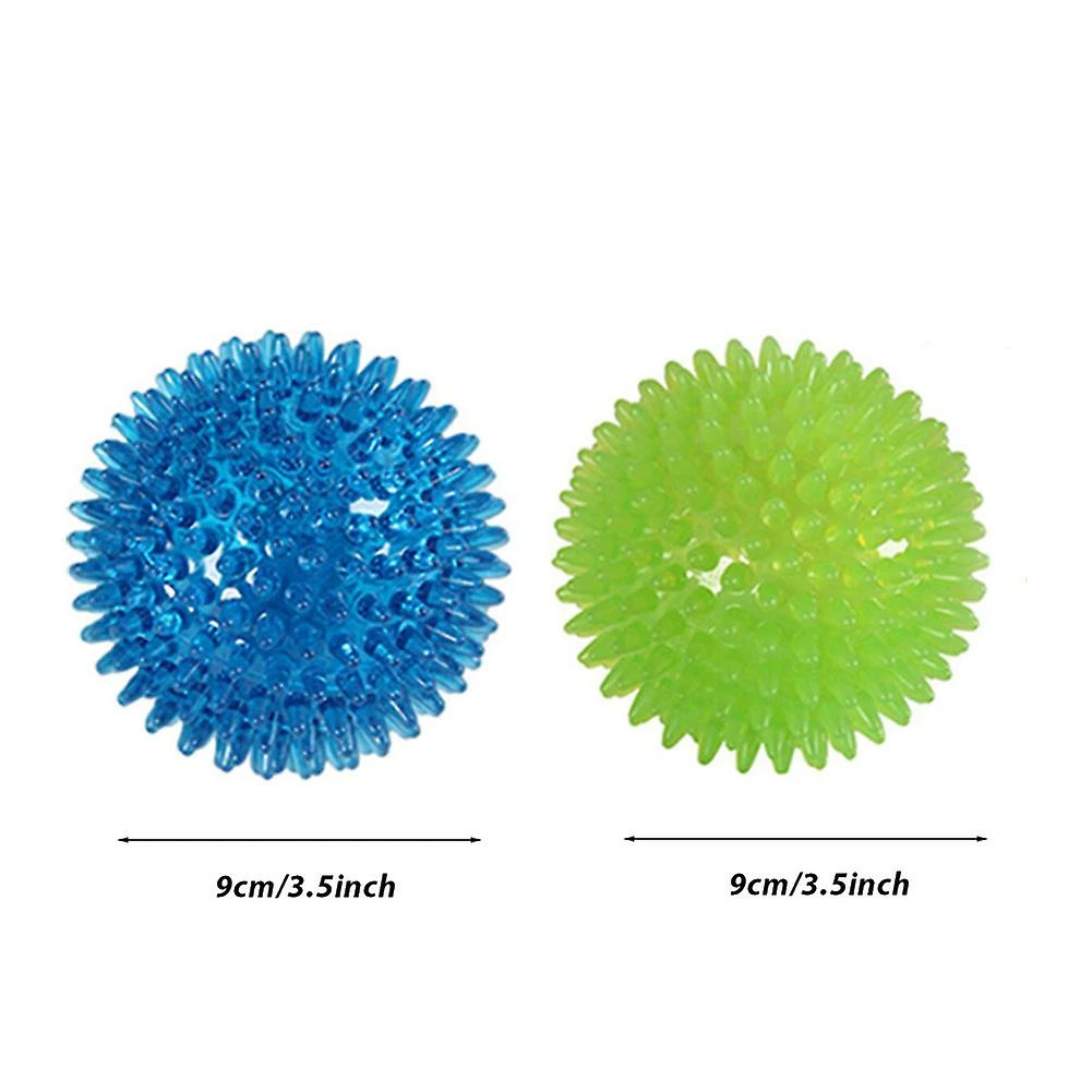 Unbranded Puppy Dog Chew Toy Squeaky Rubber TPR Agressif Tooth Cleaning Fetch Spike Ball 2 Unbranded Puppy Dog Chew Toy Squeaky Rubber TPR Agressif Tooth Cleaning Fetch Spike Ball – Image 2