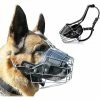 Unbranded Super Metal Muzzle Dog Muzzle Leather Muzzle Pour Grands Chiens Xxl