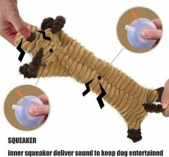 Unbranded Jouets Pour Chiens Grinçants Indestructibles Pour Grands Chiens, Tough Soft Dog Toys Bundle Pour 8 Semaines Mâcher Des Chiots Et Des Petits Chiens, Jouets En Peluche Interactifs Durables - Var -nourriture pour chien boutique 754622815 max