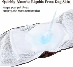 Unbranded Washable Dog Diapers(3 Pack) Reusable Y For Dogs, Absorpt And No Leaka Dog Wraps,comfortable And Durable -nourriture pour chien boutique 759041476 max