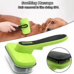 Unbranded Self Nettoyant Pet Brush Handheld Pet Dog Hair Grooming Brush Easy Self-cleaning Grooming Deshedder Pet Comb -nourriture pour chien boutique 759447180 max