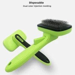 Unbranded Self Nettoyant Pet Brush Handheld Pet Dog Hair Grooming Brush Easy Self-cleaning Grooming Deshedder Pet Comb -nourriture pour chien boutique 759447349 max