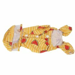 Unbranded Pet Dog Hooded Rain Coat Léger Motif De Pastèque Imperméable à L’eau Réfléchissant Puppy Raincoat Veste Avec Anneau D -nourriture pour chien boutique 761290540 max