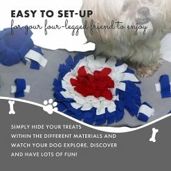Unbranded Belly Dog Snuffle Mat Dog Snuffle Mat Washable Dog Trainer Mat, Puppy Snuffle Sniffle Mat - Dog Trainer Matblack And White -nourriture pour chien boutique 761662470 max
