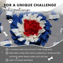 Unbranded Belly Dog Snuffle Mat Dog Snuffle Mat Washable Dog Trainer Mat, Puppy Snuffle Sniffle Mat - Dog Trainer Matblack And White -nourriture pour chien boutique 761662629 max