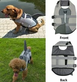 Unbranded Gilet De Sauvetage Pour Animaux De Compagnie Dog Lifesaver Lifesaver Safety Reflective Vest Gilet De Sauvetage De Chien De Taille Réglable Pour La Natation Surf Chasse Nautique (xl, Gris) -nourriture pour chien boutique 761668079 max