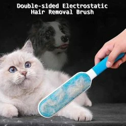 Unbranded Pet Hair Remover -lint Brush/remover-dog Cat Hair Remover With Self-cleaning Base B -nourriture pour chien boutique 763023135 max