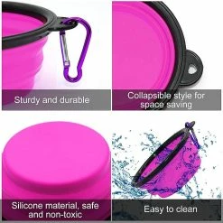 LetsGO 2 Pièces Portable Dog Bowl Plipsible Dog Bowl, Travel Dog Bowls Et Cat Bowls (350ml, Violet Et Vert) 7 LetsGO 2 Pièces Portable Dog Bowl Plipsible Dog Bowl, Travel Dog Bowls Et Cat Bowls (350ml, Violet Et Vert) -nourriture pour chien boutique 763853776 max
