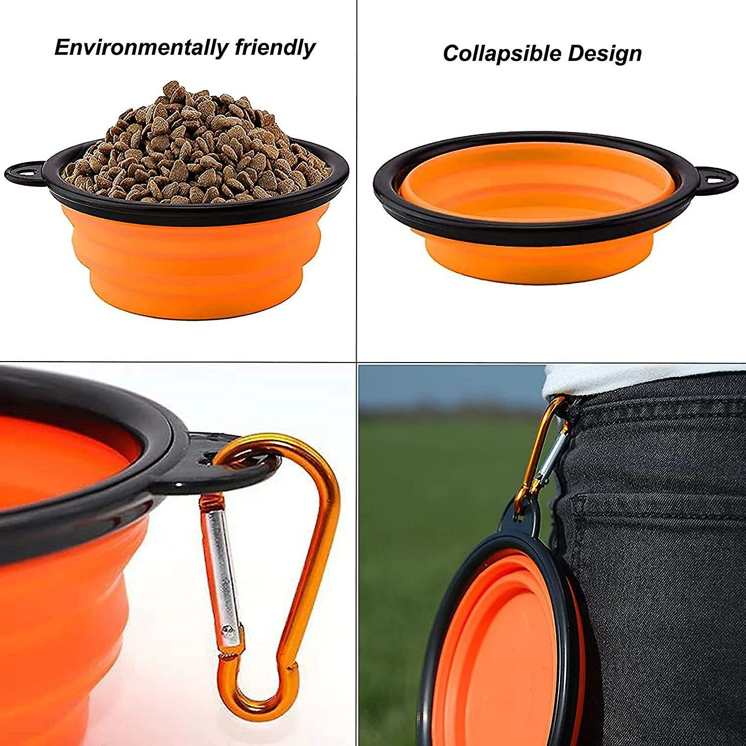 LetsGO Bol Pour Chien Avec Mousqueton 3 Pièces Bol De Voyage En Silicone Portable Pliable Bol Pour Chien Pliable Dog Bowl étanche Bol Pour Chien Pour Promenades Itinérantes Camping Chenil 4 LetsGO Bol Pour Chien Avec Mousqueton 3 Pièces Bol De Voyage En Silicone Portable Pliable Bol Pour Chien Pliable Dog Bowl étanche Bol Pour Chien Pour Promenades Itinérantes Camping Chenil – Image 4