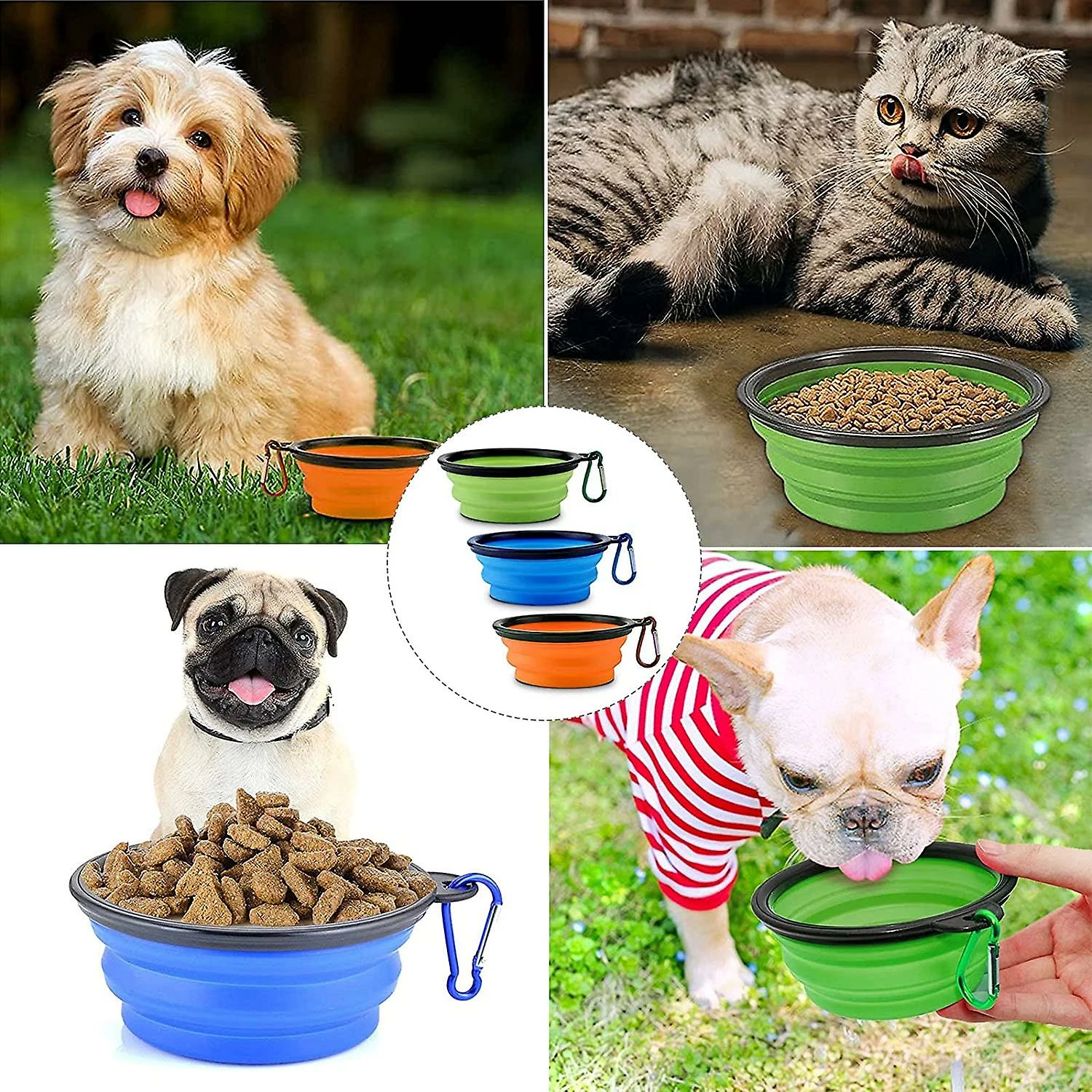 LetsGO Bol Pour Chien Avec Mousqueton 3 Pièces Bol De Voyage En Silicone Portable Pliable Bol Pour Chien Pliable Dog Bowl étanche Bol Pour Chien Pour Promenades Itinérantes Camping Chenil 5 LetsGO Bol Pour Chien Avec Mousqueton 3 Pièces Bol De Voyage En Silicone Portable Pliable Bol Pour Chien Pliable Dog Bowl étanche Bol Pour Chien Pour Promenades Itinérantes Camping Chenil – Image 5