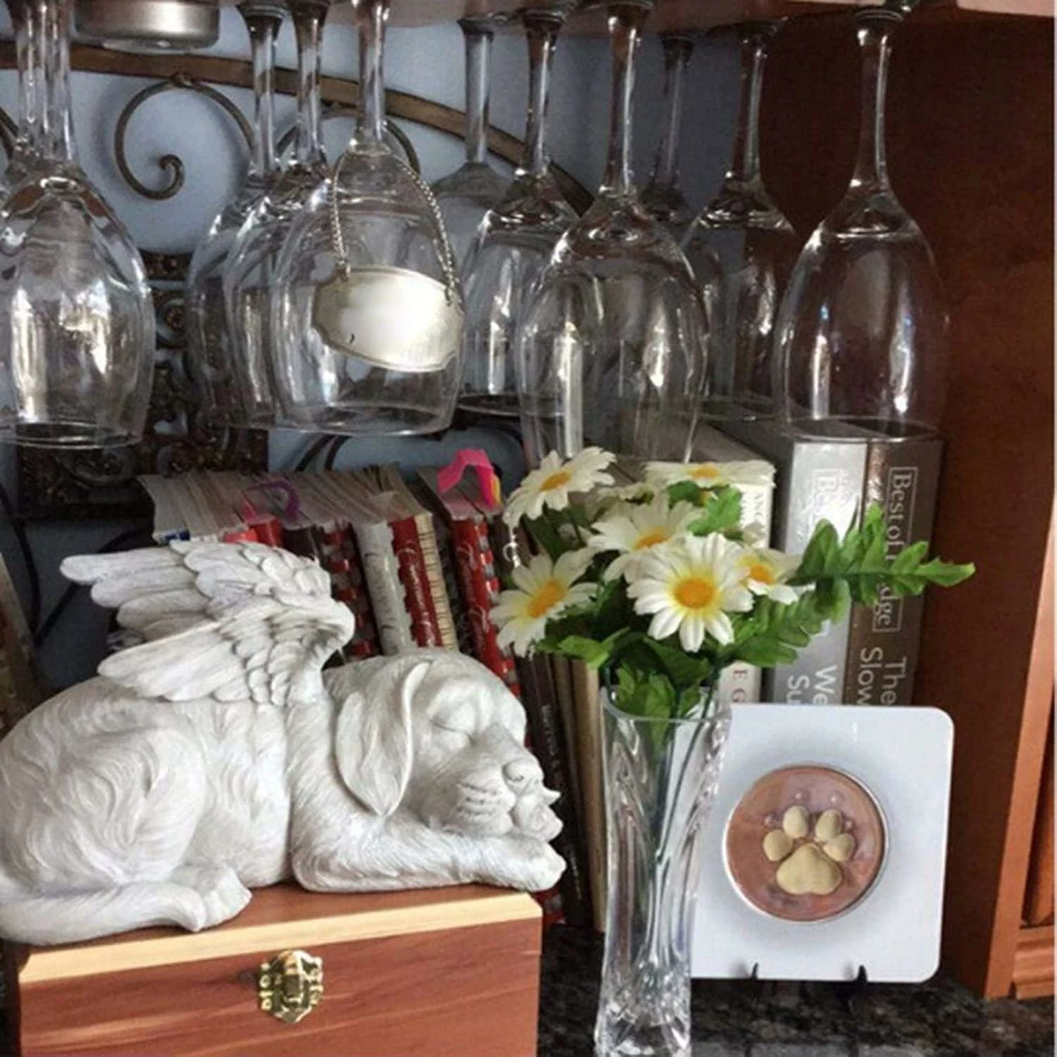 LetsGO Pet Memorial Angel Cat&dog Statue Honorifique Gravestone Tribute Polyresin Stone Finish Sympathy Forever In Our Hearts To Honor A Beloved Pet Pet 5 LetsGO Pet Memorial Angel Cat&dog Statue Honorifique Gravestone Tribute Polyresin Stone Finish Sympathy Forever In Our Hearts To Honor A Beloved Pet Pet – Image 5