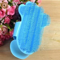 LetsGO X Gant De Toilettage Bath Brush Dog Cat Brush Massage Gummie Curry Brush Grooming Maintenance Brush (bleu, Rouge) -nourriture pour chien boutique 763871331 max