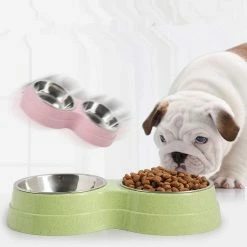 LetsGO Bol Pour Chat En Acier Inoxydable 2 En 1 Anti Glutton Cats Dog Bowl, Bol Interactif Antidérapant Pour Animaux De Compagnie -nourriture pour chien boutique 763875134 max 1