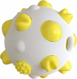 LetsGO Pet Dog Toy Dents Nettoyage Round Ball Chew Toy Pour Agressifs Mâcheurs Indestructible Interactif Chien Chew Toy Pour Chiens De Grande Taille Ennui Décompressio