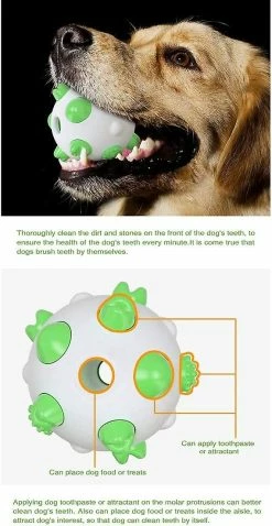 LetsGO Pet Dog Toy Dents Nettoyage Round Ball Chew Toy Pour Agressifs Mâcheurs Indestructible Interactif Chien Chew Toy Pour Chiens De Grande Taille Ennui Décompressio -nourriture pour chien boutique 763876270 max