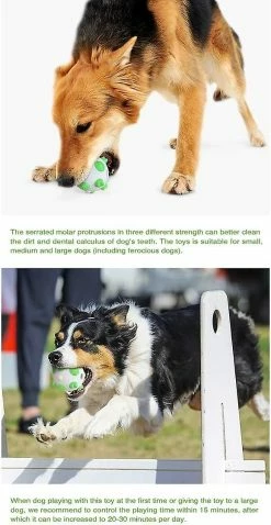 LetsGO Pet Dog Toy Dents Nettoyage Round Ball Chew Toy Pour Agressifs Mâcheurs Indestructible Interactif Chien Chew Toy Pour Chiens De Grande Taille Ennui Décompressio -nourriture pour chien boutique 763876453 max