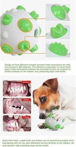 LetsGO Pet Dog Toy Dents Nettoyage Round Ball Chew Toy Pour Agressifs Mâcheurs Indestructible Interactif Chien Chew Toy Pour Chiens De Grande Taille Ennui Décompressio -nourriture pour chien boutique 763876598 max
