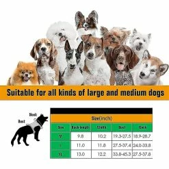 Unbranded Harnais De Chien Gilet De Chien Collier Laisse Avec Poche Et Patch, No Pull Dog Vest Pour Lar Dog, Harnais Pour Chien D’assistance Pour Hi -nourriture pour chien boutique 765938425 max