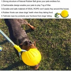Unbranded Dog Ball, Dog Chew Ball Avec Corde, Dog Interactive Ball Launcher Pour L’exercice D’entraînement De Jeu D’animaux, Diamètre De La Balle 7cm Gdrhvfd 7 Unbranded Dog Ball, Dog Chew Ball Avec Corde, Dog Interactive Ball Launcher Pour L’exercice D’entraînement De Jeu D’animaux, Diamètre De La Balle 7cm Gdrhvfd -nourriture pour chien boutique 767963224 max