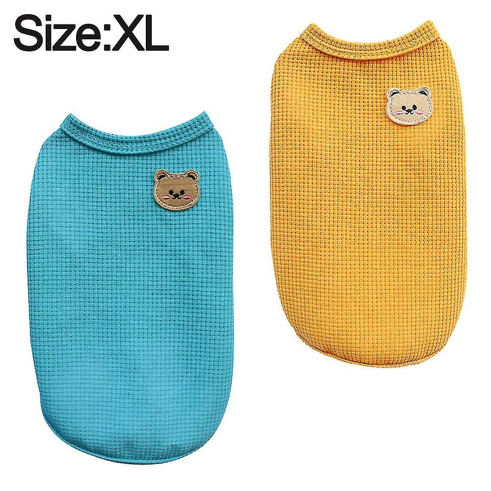 Unbranded 2pcs Teddy Bichon Frise Dog Vêtements Pet Cat Dog Vêtements Et Summer Pet Vest 2 Unbranded 2pcs Teddy Bichon Frise Dog Vêtements Pet Cat Dog Vêtements Et Summer Pet Vest – Image 2
