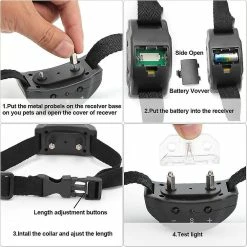 Unbranded Anti Bark Electric Shock Dog E-collar Stop Barking Pet Training Collar -nourriture pour chien boutique 769120128 max