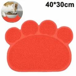 Unbranded Pvc Pet Dog Cat Puppy Kitten Dish Bowl Nourriture Eau Napperon Mat Mat Forme De Patte -nourriture pour chien boutique 769234193 max