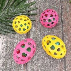 Unbranded 4pcs Squeaker Ball Dog Toy Indestructible Ball Pet Molar Toy Dog For Dog Pet (ovale, Round S, , Jaune) -nourriture pour chien boutique 772189756 max