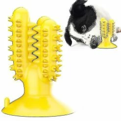 Unbranded Jouets De Dents De Chien Pour Chiots Teething Dog Cleaning Rubber Chew Toypet Toys Toysyellow
