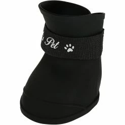 Unbranded 4pcs Dog Shoes Bottes En Silicone Imperméable à L’eau Antidérapante Chaussures De Pluie De Protection Pour Petit Chien De Compagnie (l / Noir) -nourriture pour chien boutique 776364528 max