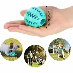 Unbranded Dog Toy Ball, Jeux De Balle De Chien, Chien Rubber Chew Ball Clean Teeth Jouet Non Toxique Résistant Aux Morsures -nourriture pour chien boutique 776366003 max