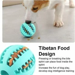 Unbranded Dog Toy Ball, Jeux De Balle De Chien, Chien Rubber Chew Ball Clean Teeth Jouet Non Toxique Résistant Aux Morsures -nourriture pour chien boutique 776366168 max