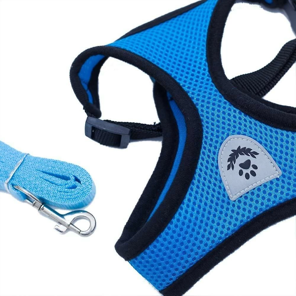 Unbranded Mesh Fabric Dog Vest Confortable Réglable Soft Harness | Laisse De Marche En Laisse De Plomb De Poitrine D’animal Avec Clip 2 Unbranded Mesh Fabric Dog Vest Confortable Réglable Soft Harness | Laisse De Marche En Laisse De Plomb De Poitrine D’animal Avec Clip – Image 2
