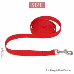 Unbranded Towline Leash Recherche Leash Leash Leash Training Leash Dog Leash Couleur: Rouge Longueur: 5m -nourriture pour chien boutique 778517120 max