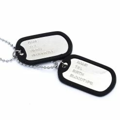 Unbranded Collier Chaîne Pendentif 2 Plaque Identité Dog Tag Alloy Hommes -nourriture pour chien boutique 778571808 max