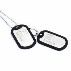 Unbranded Collier Chaîne Pendentif 2 Plaque Identité Dog Tag Alloy Hommes -nourriture pour chien boutique 778571911 max