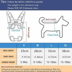 Unbranded Sysy Oxford Cloth Dog Chest Backpack Travel Pet Backpack L -nourriture pour chien boutique 778869877 max