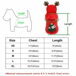 Unbranded Sysy Pet Dog Christmas Costume Cat Cute Transfiguration Dress Xs -nourriture pour chien boutique 778873772 max
