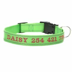 Unbranded Sysy Personalized Dog Collar, Custom Embroidered Pet Name And Phone Number, Quick Release D-ring Gra