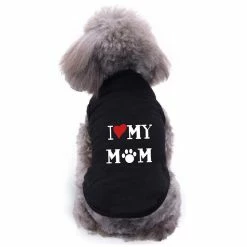 Unbranded Sysy Pet Supplies Dog Clothes Threaded Feet Mommy Print Pet Spring And Summer Clothes M
