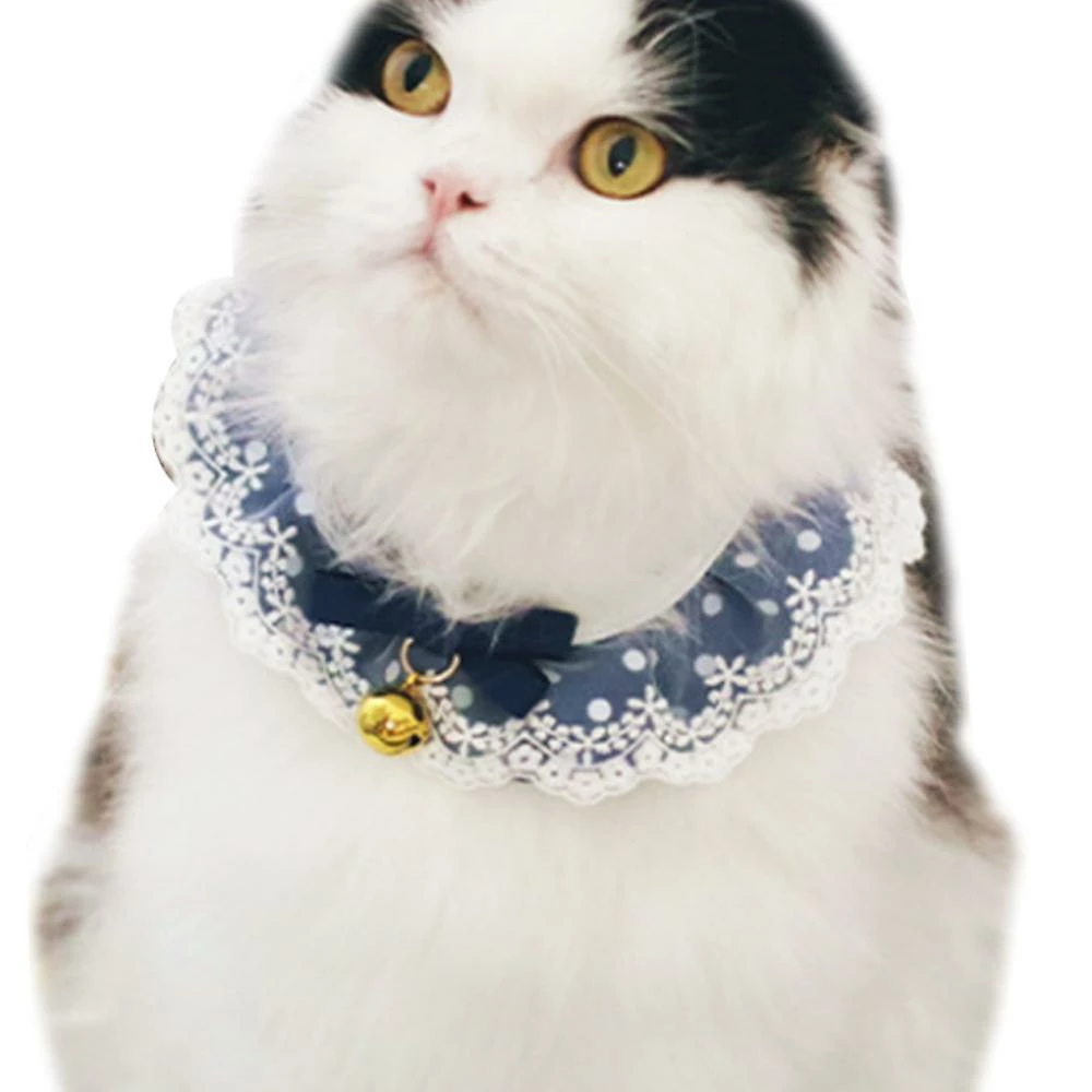 Unbranded Sysy Dog Saliva Towel With Bell Cute Cat Bib Scarf Cat Lace Bib M 1 Unbranded Sysy Dog Saliva Towel With Bell Cute Cat Bib Scarf Cat Lace Bib M