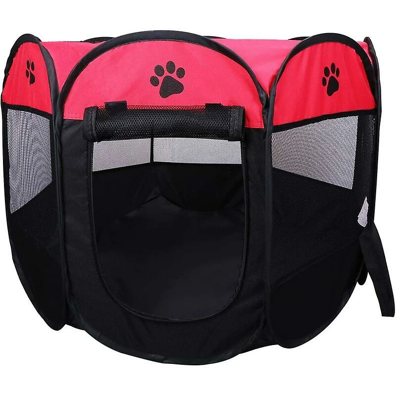 Unbranded Foldable Pet Tent 8 Sections Mesh Puppy Playpen For Dog Cat Rabbit (red, 73 X 73 X 43cm) 1 Unbranded Foldable Pet Tent 8 Sections Mesh Puppy Playpen For Dog Cat Rabbit (red, 73 X 73 X 43cm)