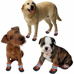 Unbranded Paw Guard Dog Shoes Bottes De Chien Antidérapantes Imperméables Pour Chiens Avec Sangles Réfléchissantes Réglables Chaussures De Chien D’extérieur Pour Petites, Moyennes Et Grandes -nourriture pour chien boutique 780423591 max
