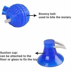 Unbranded Pet Molar Toy Dog Toy Rubber Chew Ball Clean Teeth Safe Elastic Soft Puppy Suction Cup Dog Toy -nourriture pour chien boutique 780426919 max