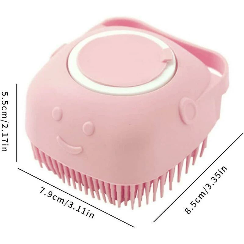 Unbranded Pet Bath Brush Rubber Clamp Bading Shampooing Massage Brush For Cat Dog Shower Groomingpink 4 Unbranded Pet Bath Brush Rubber Clamp Bading Shampooing Massage Brush For Cat Dog Shower Groomingpink – Image 4