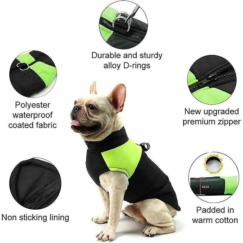 Unbranded Waterproof Cotton Dog Vest, Pet Vest, Autumn And Winter Dog Coat, Autumn And Winter Dog Coat Small And Medium Dogs, Warm Dog Coat (m) Ro 2 Unbranded Waterproof Cotton Dog Vest, Pet Vest, Autumn And Winter Dog Coat, Autumn And Winter Dog Coat Small And Medium Dogs, Warm Dog Coat (m) Ro – Image 2
