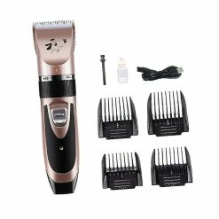 Unbranded Electric Professional Pet Dog Hair Trimmer Clipper Cutter Usb Rechargeable Cat Electric Hair Grooming Pets Beauty Tool (rose Gold Standard Type),11 -nourriture pour chien boutique 786051177 max