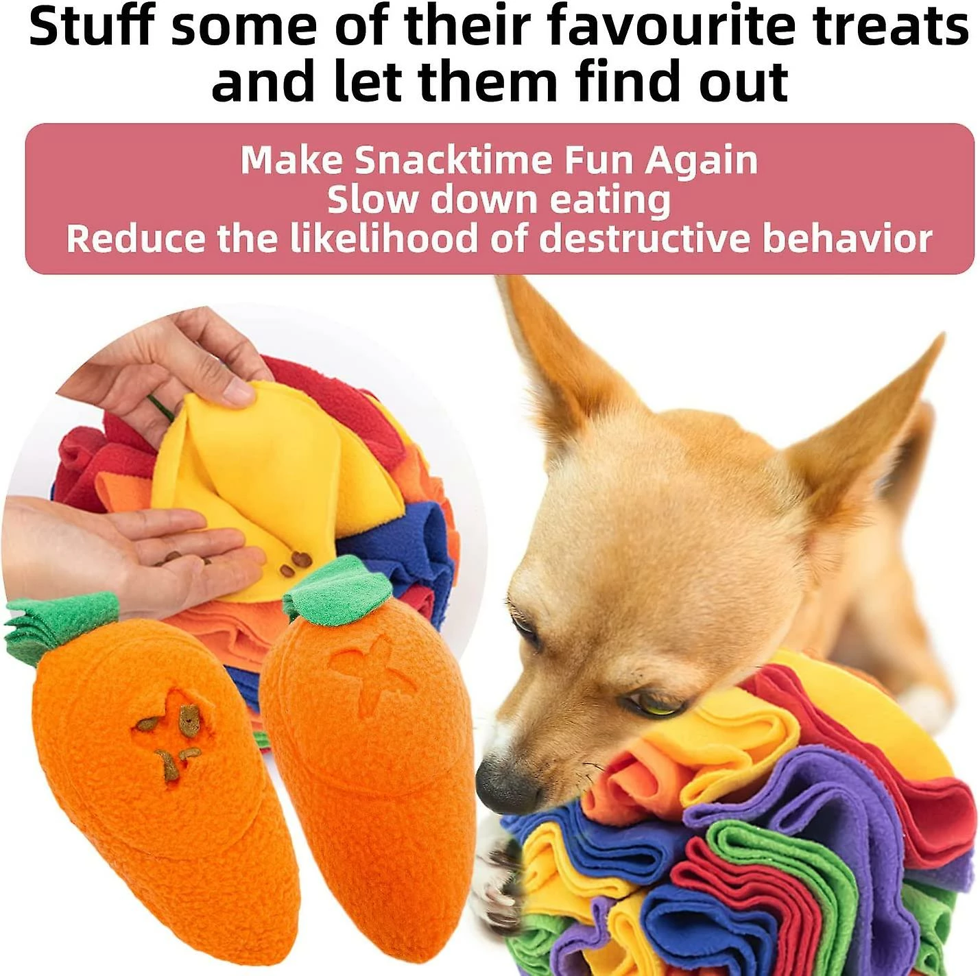 Unbranded Snuffle Mat Interactive Dog Toys Ball Dog Brain Mental Stimulating Puzzle Toys For Dogs Enrichment Game Feeding Mat For Stress Relief Portable Machine Washable (Small 4 Unbranded Snuffle Mat Interactive Dog Toys Ball Dog Brain Mental Stimulating Puzzle Toys For Dogs Enrichment Game Feeding Mat For Stress Relief Portable Machine Washable (Small – Image 4